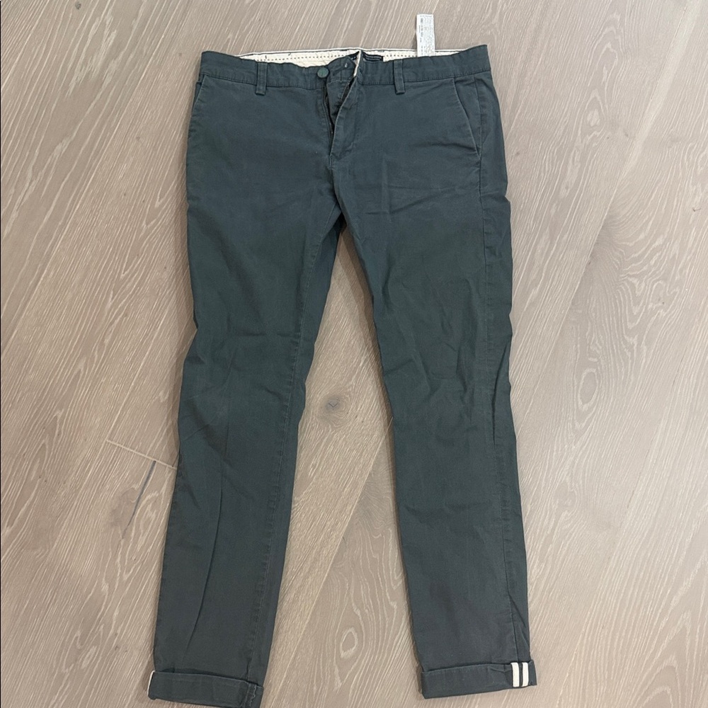 Zara Dark Green Slim Chino Pants size 32 great condition